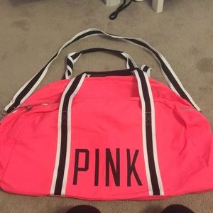 Large Bright PINK weekend/travel size duffel